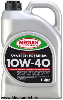 Meguin Syntech Premium 10W40 5 Liter